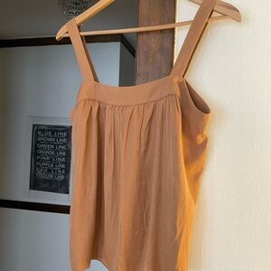 Women's Tan Sleeveless Top